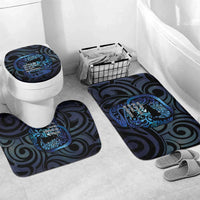 Tuna Eel New Zealand Matariki Bathroom Set He Piko He Taniwha Maori Pattern LT14 Mat Set Only (3 pcs) One Size Purple - Polynesian Pride
