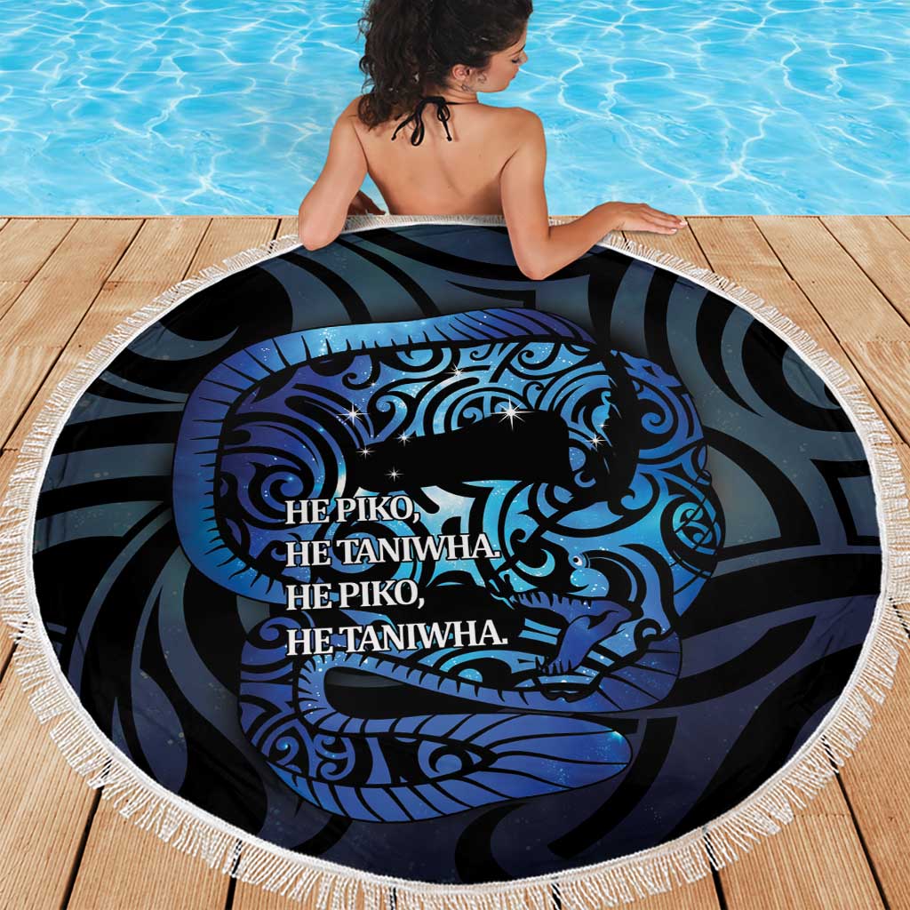 Tuna Eel New Zealand Matariki Beach Blanket He Piko He Taniwha Maori Pattern