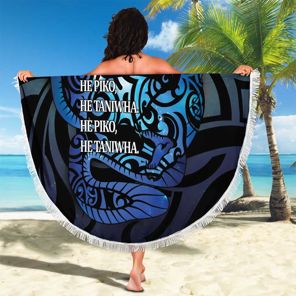 Tuna Eel New Zealand Matariki Beach Blanket He Piko He Taniwha Maori Pattern