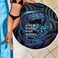 Tuna Eel New Zealand Matariki Beach Blanket He Piko He Taniwha Maori Pattern