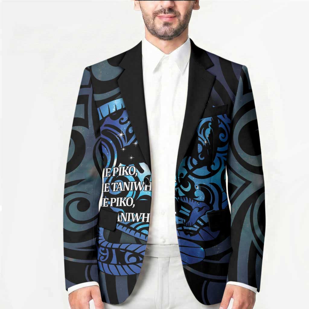 Tuna Eel New Zealand Matariki Blazer He Piko He Taniwha Maori Pattern LT14 - Polynesian Pride