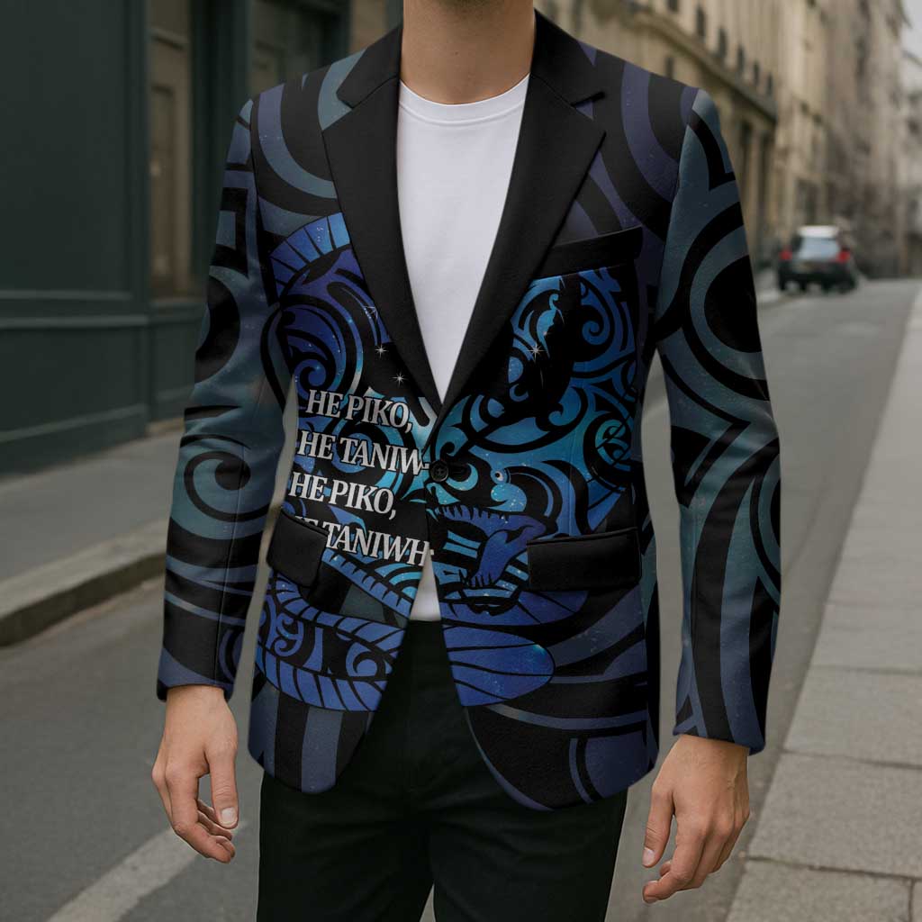 Tuna Eel New Zealand Matariki Blazer He Piko He Taniwha Maori Pattern LT14 - Polynesian Pride