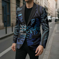 Tuna Eel New Zealand Matariki Blazer He Piko He Taniwha Maori Pattern LT14 - Polynesian Pride