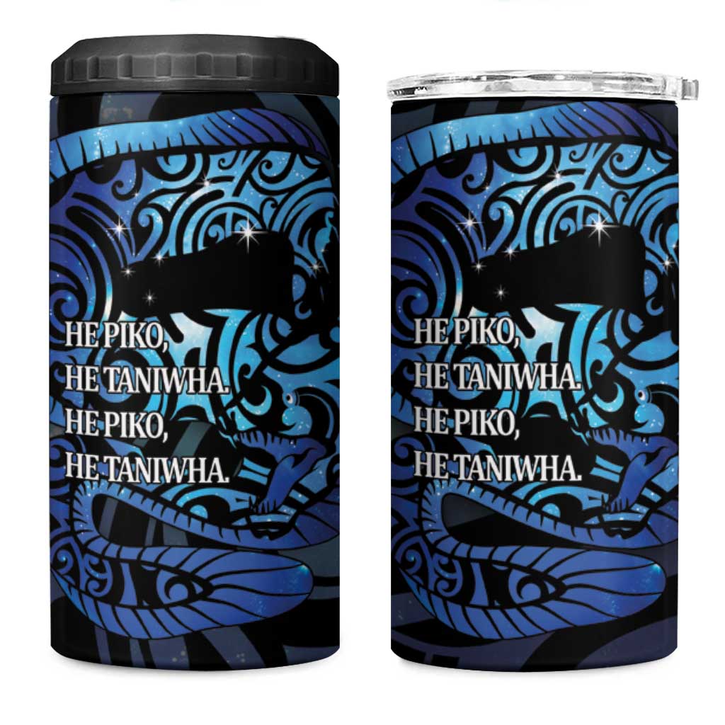 Tuna Eel New Zealand Matariki 4 in 1 Can Cooler Tumbler He Piko He Taniwha Maori Pattern LT14 One Size: 16 oz Purple - Polynesian Pride