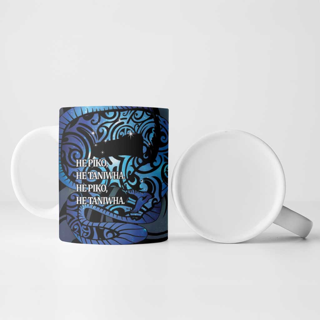 Tuna Eel New Zealand Matariki Ceramic Mug He Piko He Taniwha Maori Pattern LT14 - Polynesian Pride