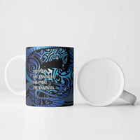 Tuna Eel New Zealand Matariki Ceramic Mug He Piko He Taniwha Maori Pattern LT14 - Polynesian Pride