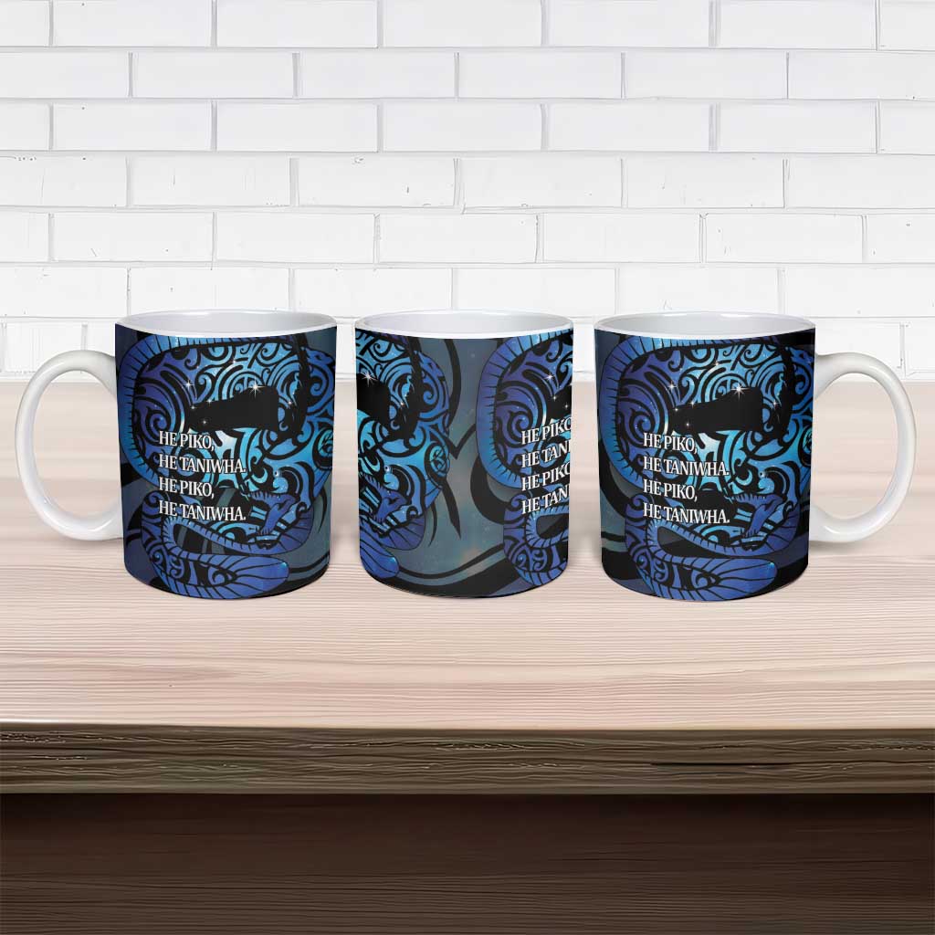 Tuna Eel New Zealand Matariki Ceramic Mug He Piko He Taniwha Maori Pattern LT14 - Polynesian Pride