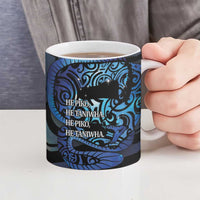 Tuna Eel New Zealand Matariki Ceramic Mug He Piko He Taniwha Maori Pattern LT14 - Polynesian Pride