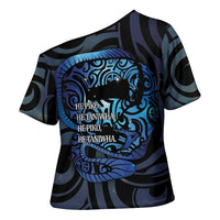 Tuna Eel New Zealand Matariki Cross Shoulder Shirt He Piko He Taniwha Maori Pattern