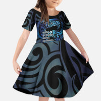 Tuna Eel New Zealand Matariki Family Matching Mermaid Dress and Hawaiian Shirt He Piko He Taniwha Maori Pattern