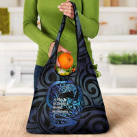 Tuna Eel New Zealand Matariki Grocery Bag He Piko He Taniwha Maori Pattern LT14 - Polynesian Pride