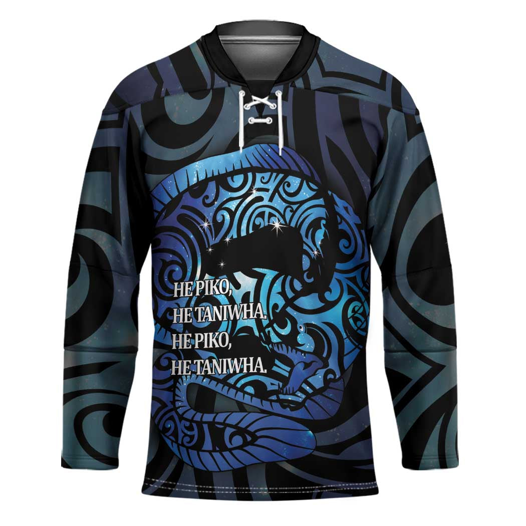 Tuna Eel New Zealand Matariki Hockey Jersey He Piko He Taniwha Maori Pattern LT14 Unisex Purple - Polynesian Pride