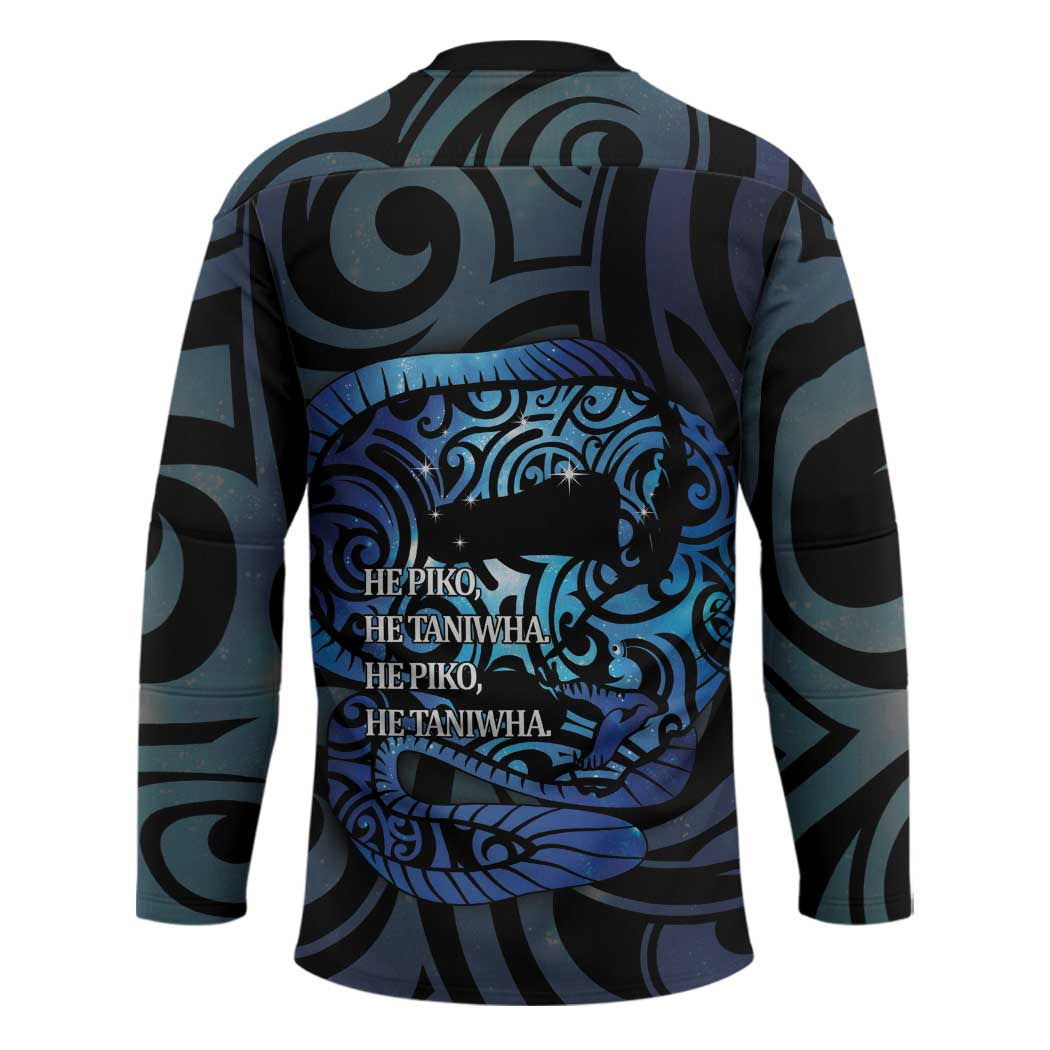 Tuna Eel New Zealand Matariki Hockey Jersey He Piko He Taniwha Maori Pattern LT14 - Polynesian Pride