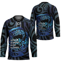 Tuna Eel New Zealand Matariki Hockey Jersey He Piko He Taniwha Maori Pattern LT14 - Polynesian Pride