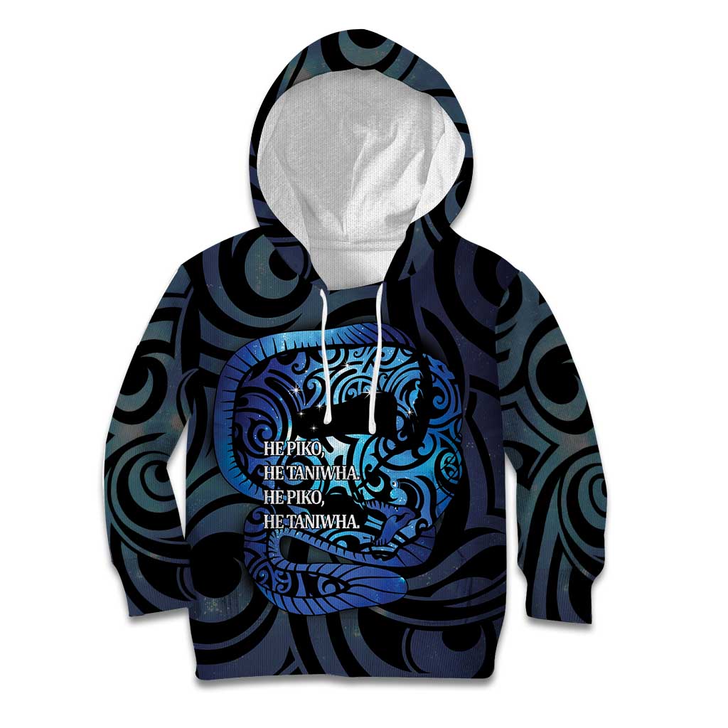 Tuna Eel New Zealand Matariki Kid Hoodie He Piko He Taniwha Maori Pattern LT14 Hoodie Purple - Polynesian Pride