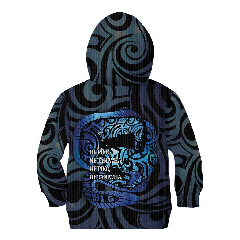 Tuna Eel New Zealand Matariki Kid Hoodie He Piko He Taniwha Maori Pattern LT14 - Polynesian Pride