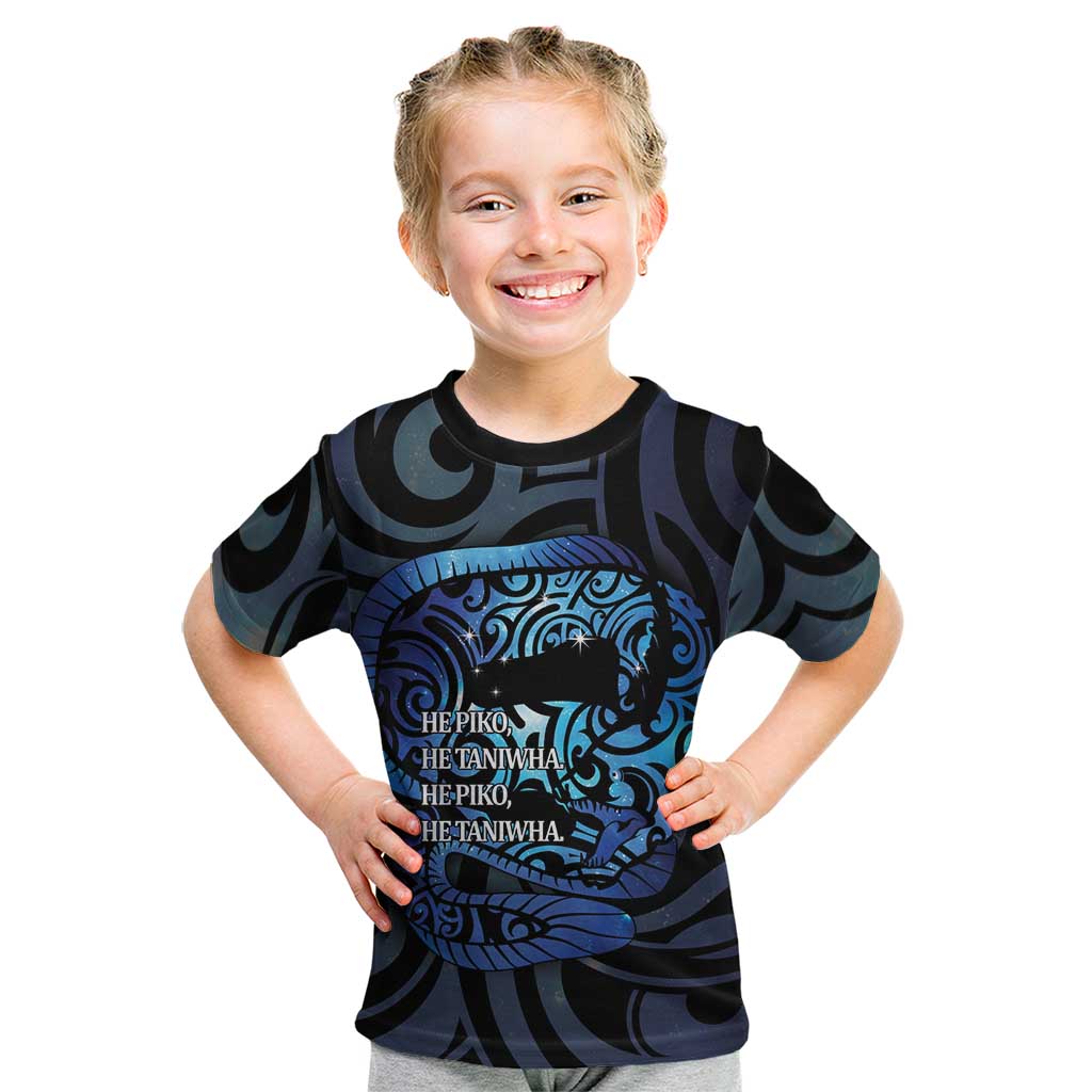 Tuna Eel New Zealand Matariki Kid T Shirt He Piko He Taniwha Maori Pattern LT14 Purple - Polynesian Pride