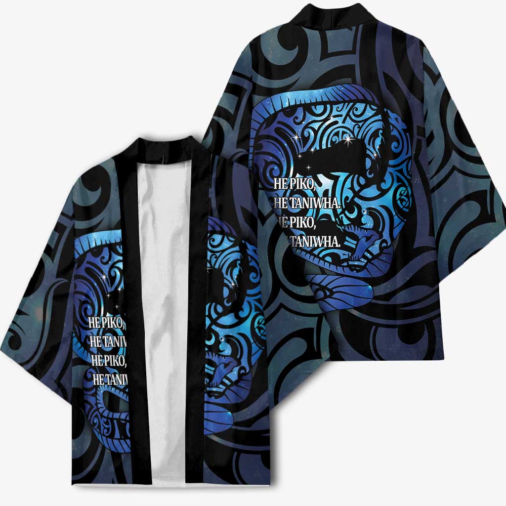 Tuna Eel New Zealand Matariki Kimono He Piko He Taniwha Maori Pattern LT14 - Polynesian Pride