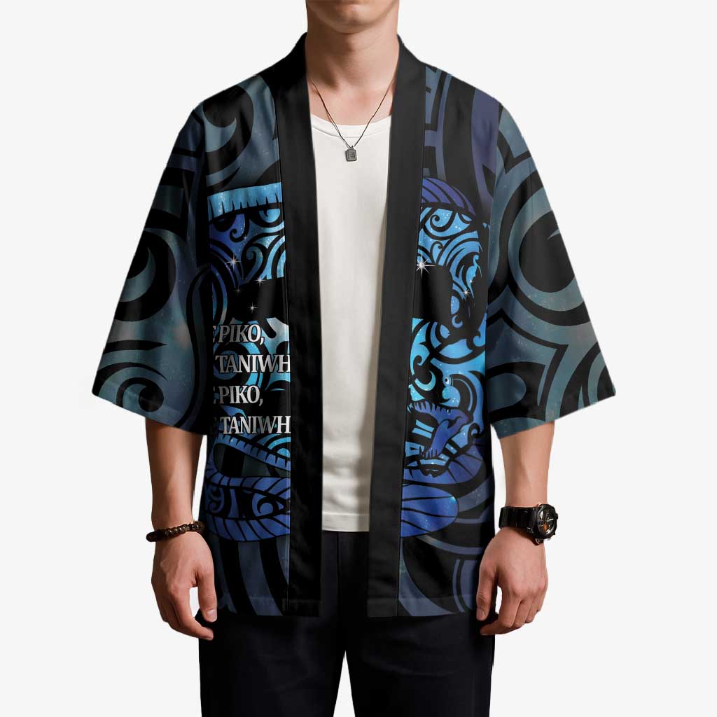 Tuna Eel New Zealand Matariki Kimono He Piko He Taniwha Maori Pattern LT14 - Polynesian Pride