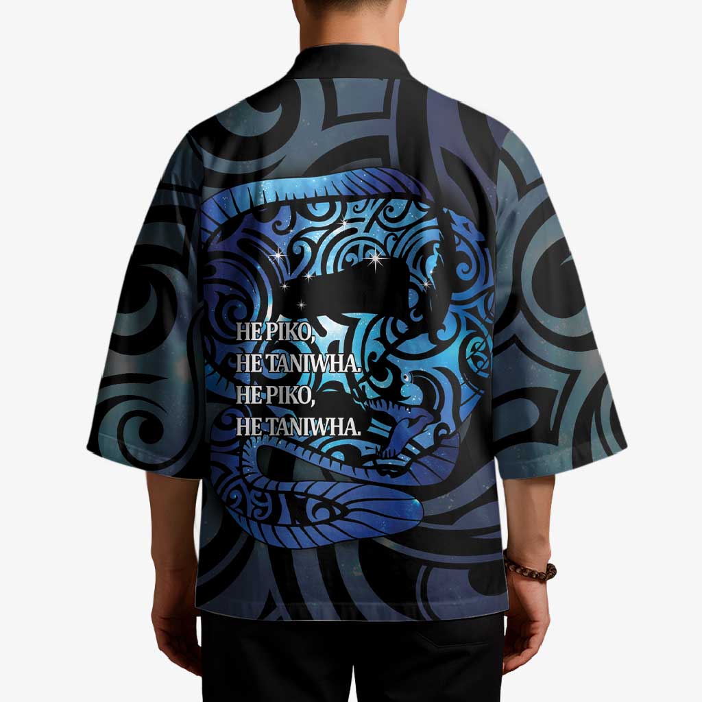 Tuna Eel New Zealand Matariki Kimono He Piko He Taniwha Maori Pattern LT14 - Polynesian Pride