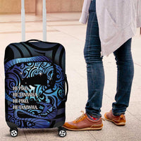 Tuna Eel New Zealand Matariki Luggage Cover He Piko He Taniwha Maori Pattern LT14 Purple - Polynesian Pride