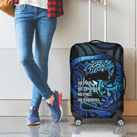 Tuna Eel New Zealand Matariki Luggage Cover He Piko He Taniwha Maori Pattern LT14 - Polynesian Pride