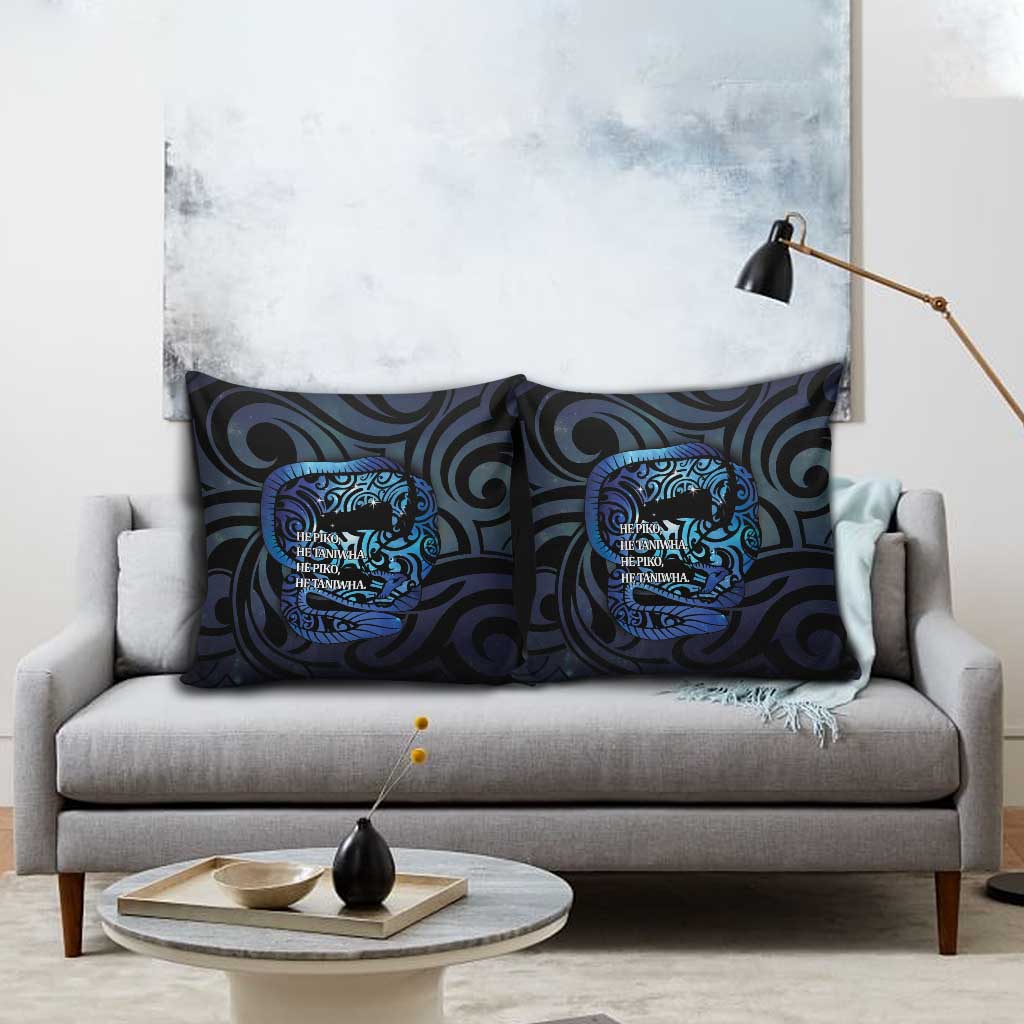 Tuna Eel New Zealand Matariki Pillow Cover He Piko He Taniwha Maori Pattern LT14 - Polynesian Pride