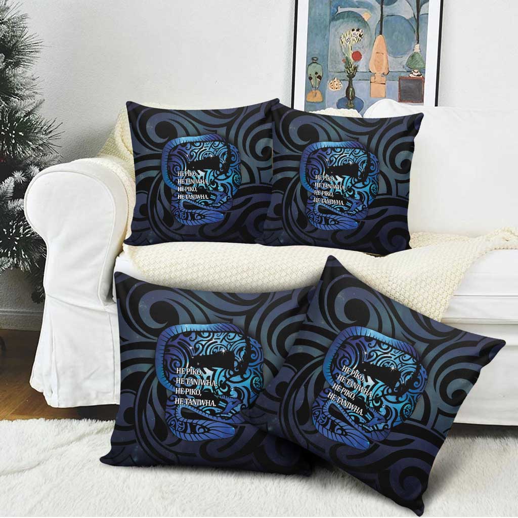 Tuna Eel New Zealand Matariki Pillow Cover He Piko He Taniwha Maori Pattern LT14 - Polynesian Pride
