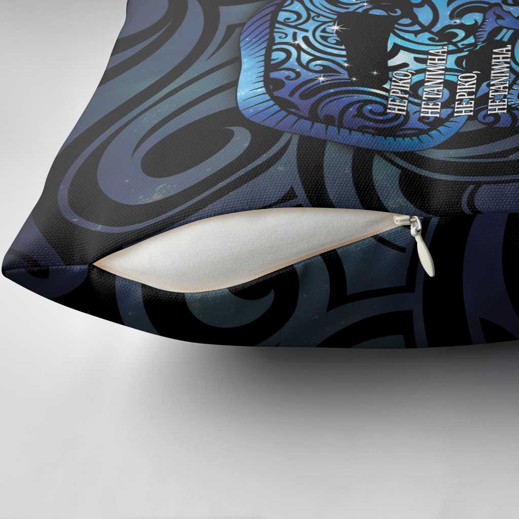 Tuna Eel New Zealand Matariki Pillow Cover He Piko He Taniwha Maori Pattern LT14 - Polynesian Pride