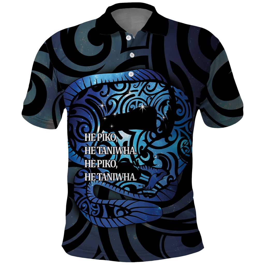 Tuna Eel New Zealand Matariki Polo Shirt He Piko He Taniwha Maori Pattern