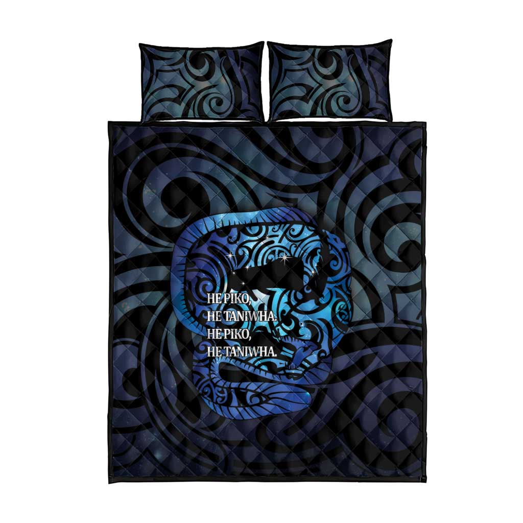 Tuna Eel New Zealand Matariki Quilt Bed Set He Piko He Taniwha Maori Pattern LT14 - Polynesian Pride