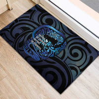 Tuna Eel New Zealand Matariki Rubber Doormat He Piko He Taniwha Maori Pattern