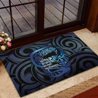 Tuna Eel New Zealand Matariki Rubber Doormat He Piko He Taniwha Maori Pattern
