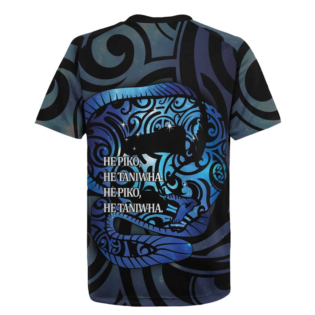 Tuna Eel New Zealand Matariki Rugby Jersey He Piko He Taniwha Maori Pattern LT14 - Polynesian Pride