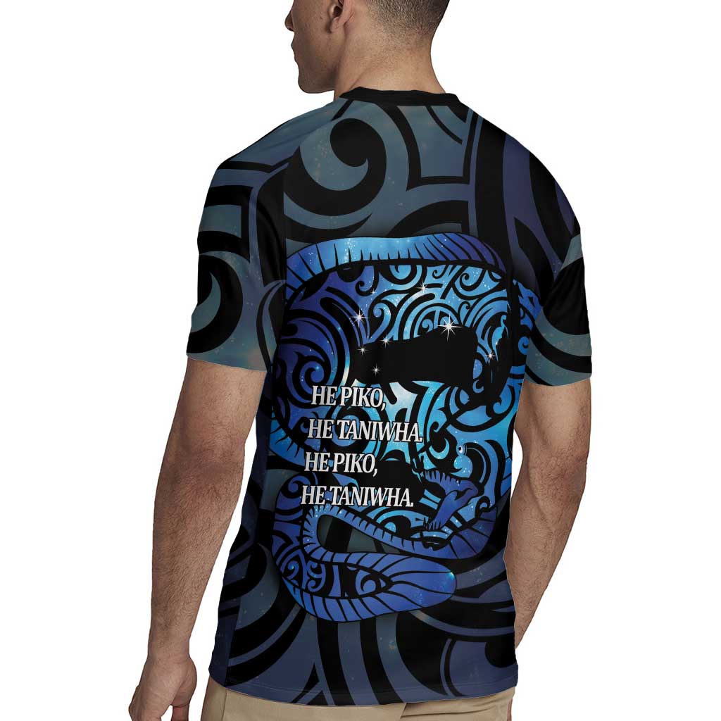 Tuna Eel New Zealand Matariki Rugby Jersey He Piko He Taniwha Maori Pattern LT14 - Polynesian Pride