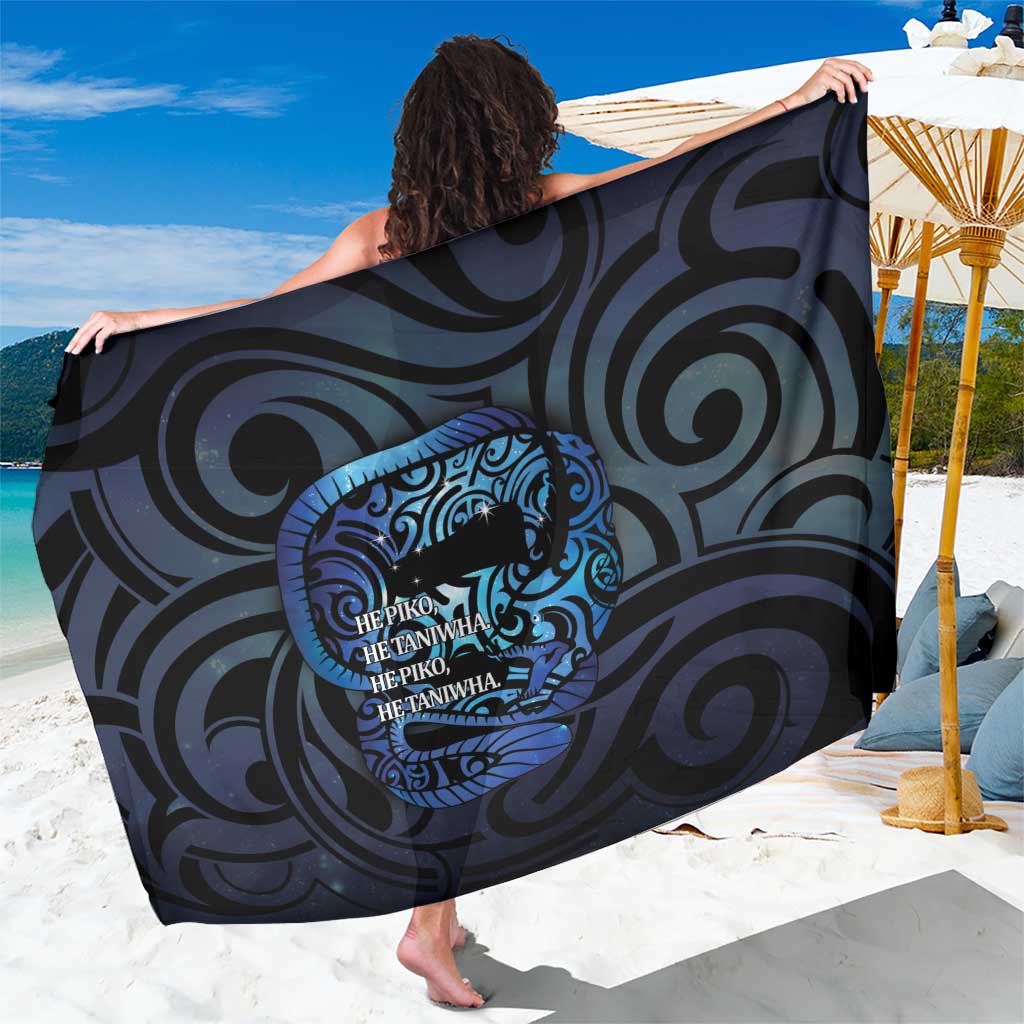 Tuna Eel New Zealand Matariki Sarong He Piko He Taniwha Maori Pattern LT14 One Size 44 x 66 inches Purple - Polynesian Pride