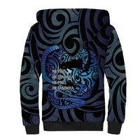 Tuna Eel New Zealand Matariki Sherpa Hoodie He Piko He Taniwha Maori Pattern LT14 - Polynesian Pride