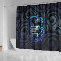 Tuna Eel New Zealand Matariki Shower Curtain He Piko He Taniwha Maori Pattern LT14 - Polynesian Pride