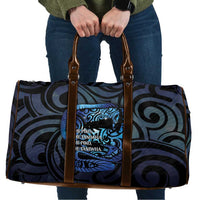 Tuna Eel New Zealand Matariki Travel Bag He Piko He Taniwha Maori Pattern LT14 Purple - Polynesian Pride
