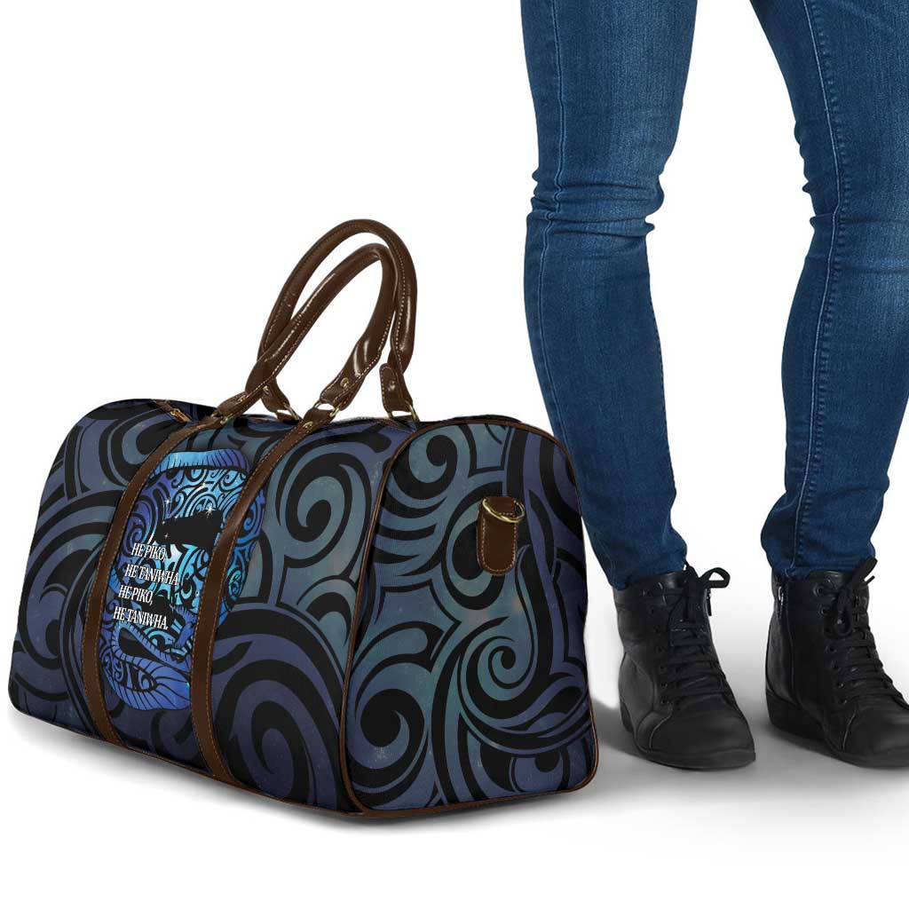 Tuna Eel New Zealand Matariki Travel Bag He Piko He Taniwha Maori Pattern LT14 - Polynesian Pride