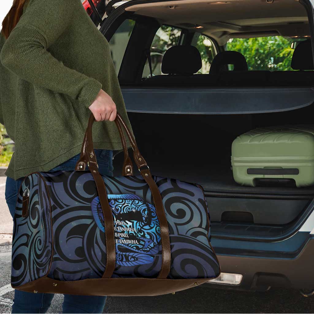 Tuna Eel New Zealand Matariki Travel Bag He Piko He Taniwha Maori Pattern LT14 - Polynesian Pride
