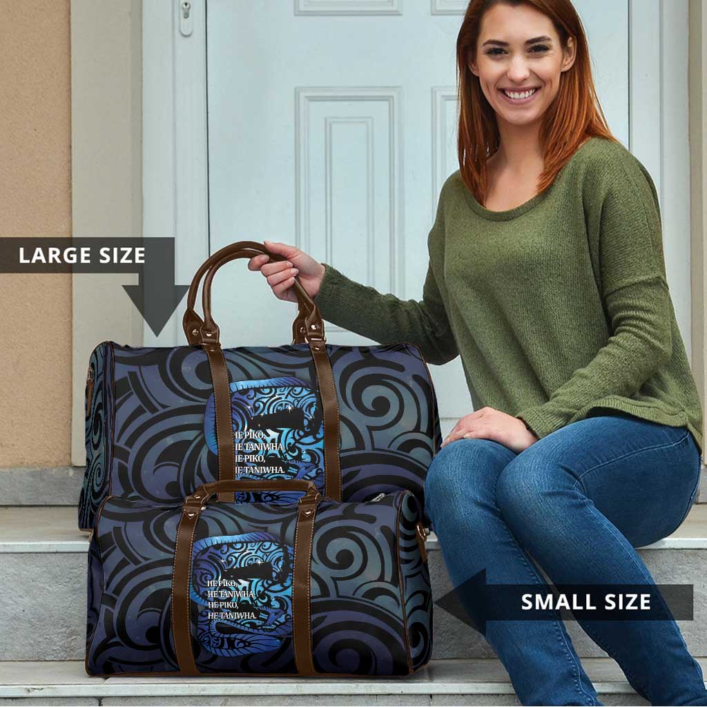 Tuna Eel New Zealand Matariki Travel Bag He Piko He Taniwha Maori Pattern LT14 - Polynesian Pride