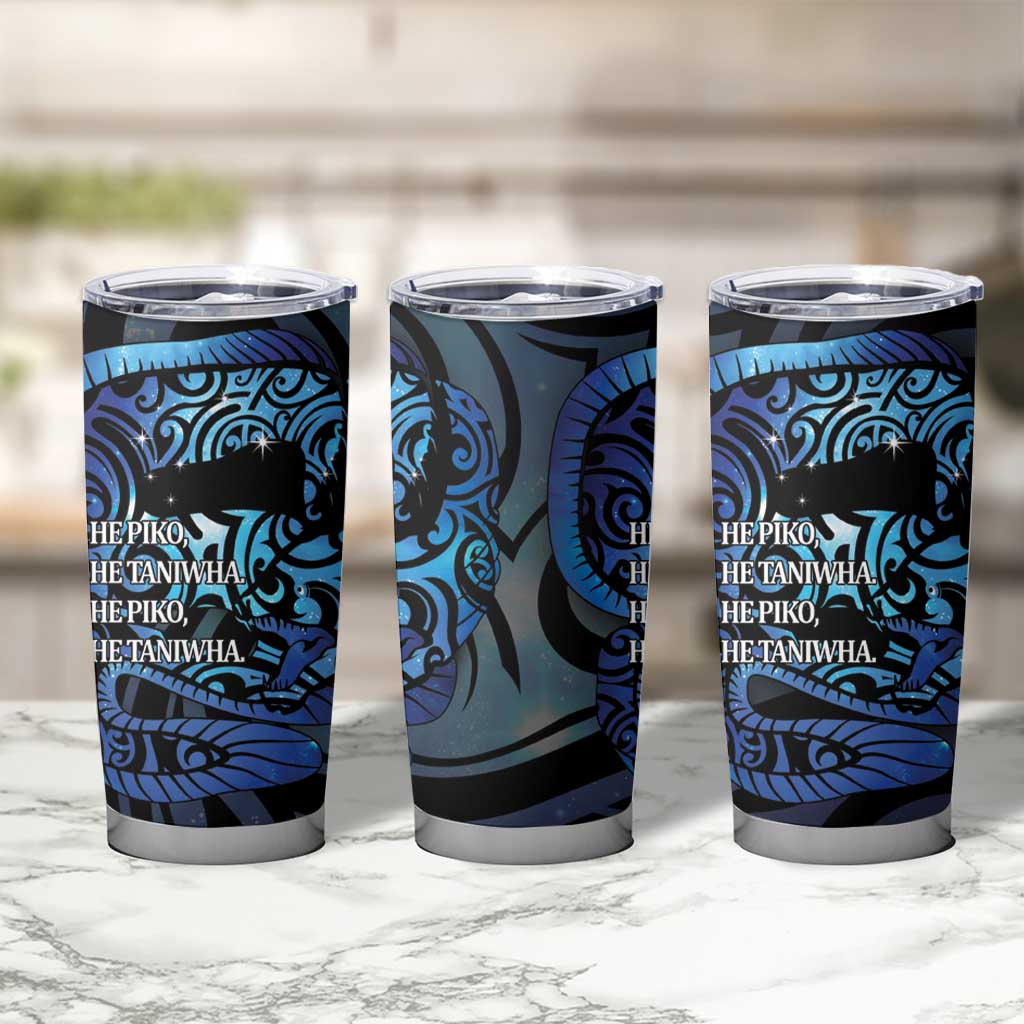 Tuna Eel New Zealand Matariki Tumbler Cup He Piko He Taniwha Maori Pattern LT14 - Polynesian Pride