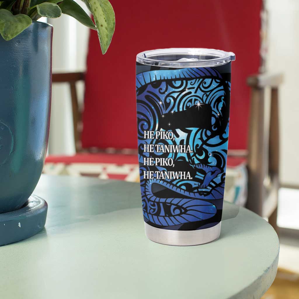 Tuna Eel New Zealand Matariki Tumbler Cup He Piko He Taniwha Maori Pattern LT14 - Polynesian Pride
