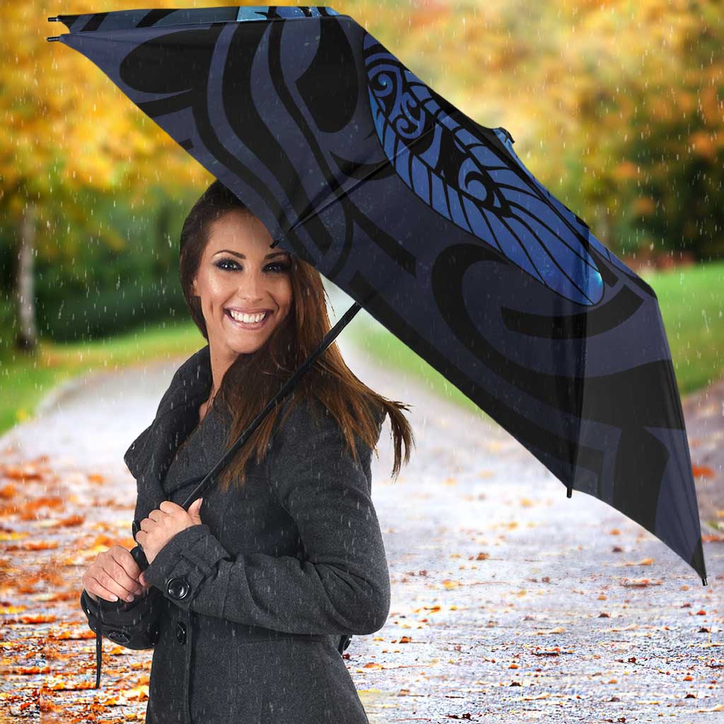 Tuna Eel New Zealand Matariki Umbrella He Piko He Taniwha Maori Pattern LT14 - Polynesian Pride