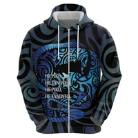 Tuna Eel New Zealand Matariki Zip Hoodie He Piko He Taniwha Maori Pattern LT14 - Polynesian Pride