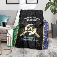 Personalised South Sea Islanders National Recognition Day Blanket Australia Aboriginal Vanuatu Pig Tusk