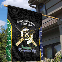 Personalised South Sea Islanders National Recognition Day Garden Flag Australia Aboriginal Vanuatu Pig Tusk