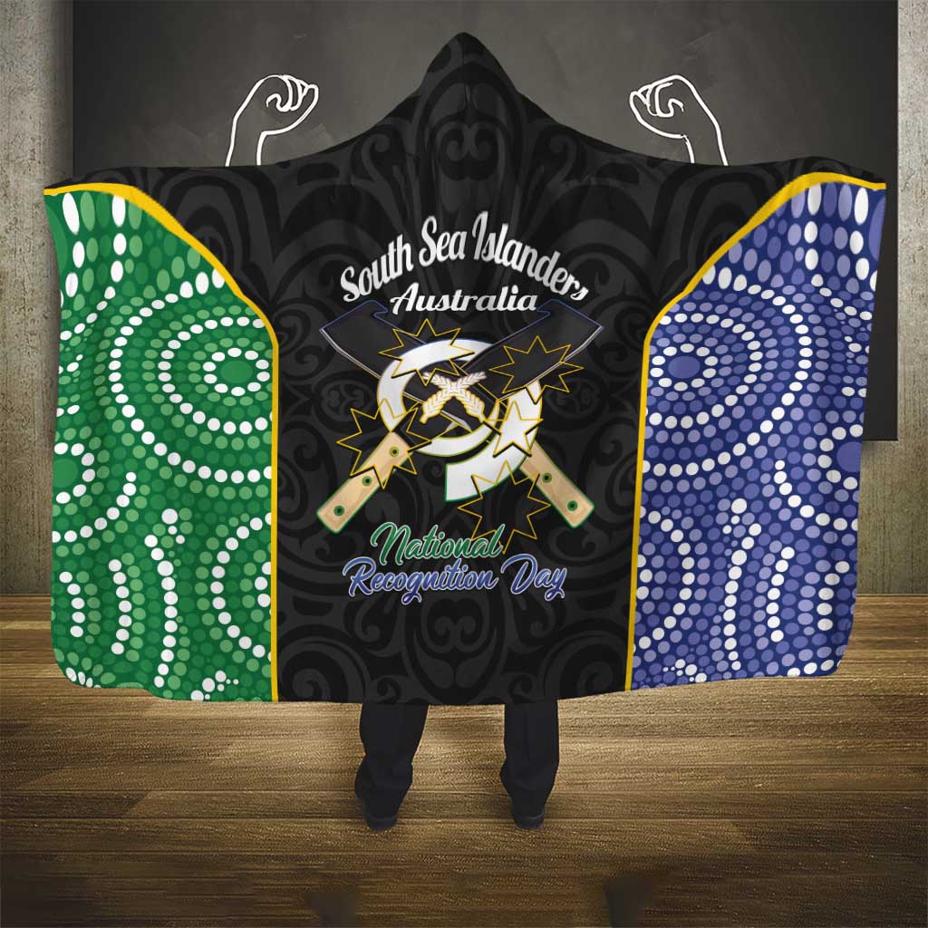 South Sea Islanders National Recognition Day Hooded Blanket Australia Aboriginal Vanuatu Pig Tusk LT14 - Polynesian Pride