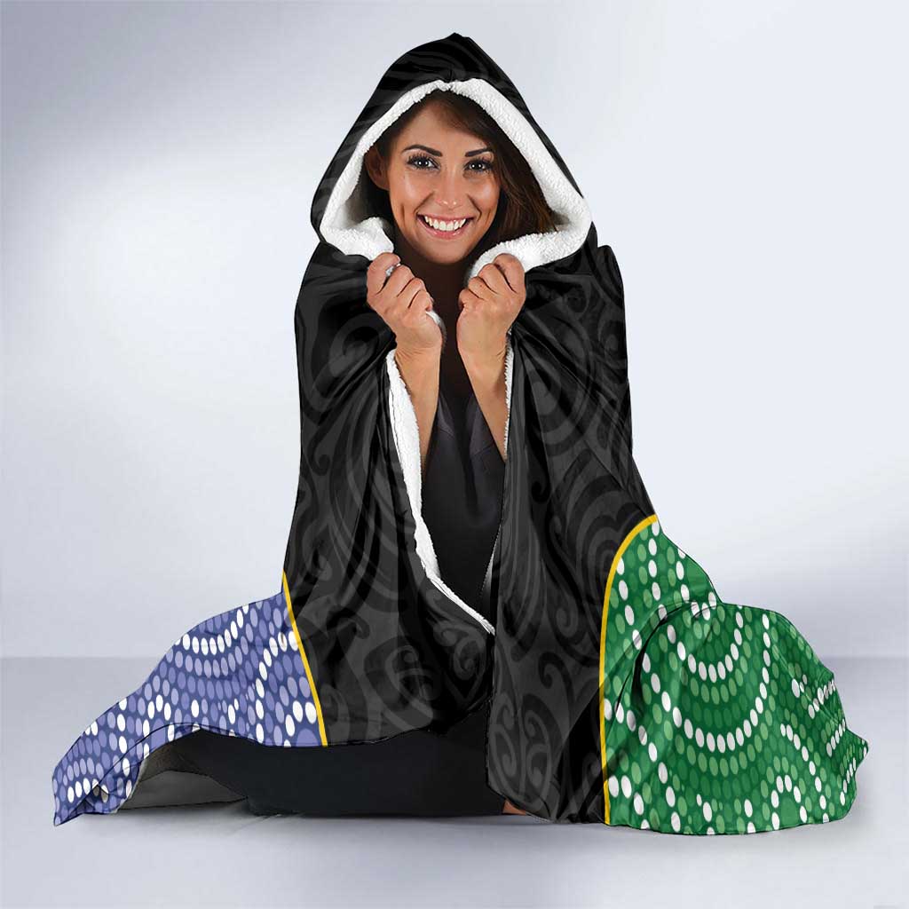 South Sea Islanders National Recognition Day Hooded Blanket Australia Aboriginal Vanuatu Pig Tusk LT14 - Polynesian Pride
